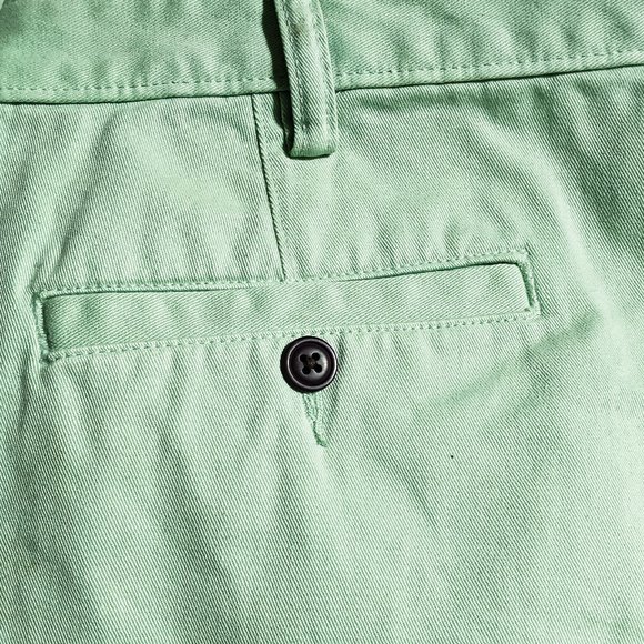 Lands End flat front comfort first chinos,  bay green, mens 34/30.5 - Picture 5 of 8